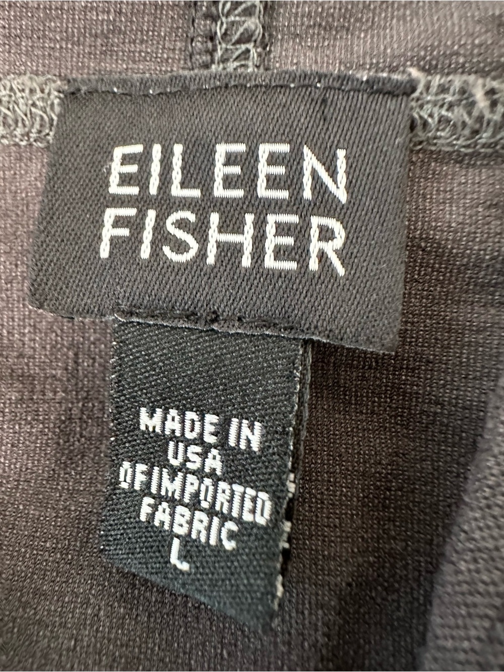 Eileen Fisher Full Zip Hooded Lightweight Ling Cardigan Size Large - Picture 7 of 8